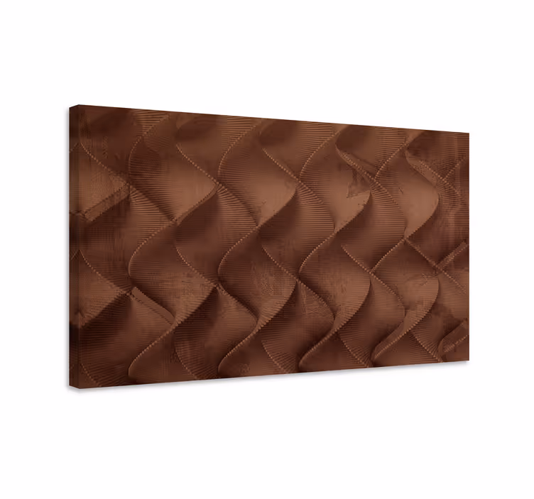 Canvas stilleven en fruit textuur bruine golven - TenStickers