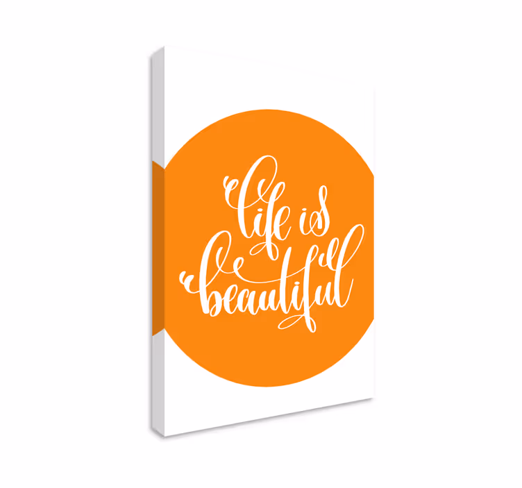 Canvas schilderij tekst inspirerende levensaffirmatie - TenStickers