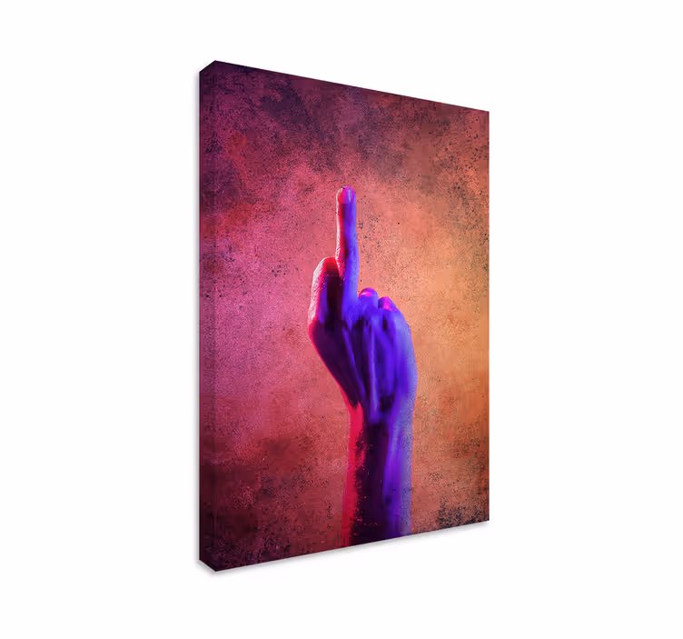 Canvas schilderij rustiek levendige gebaar - TenStickers