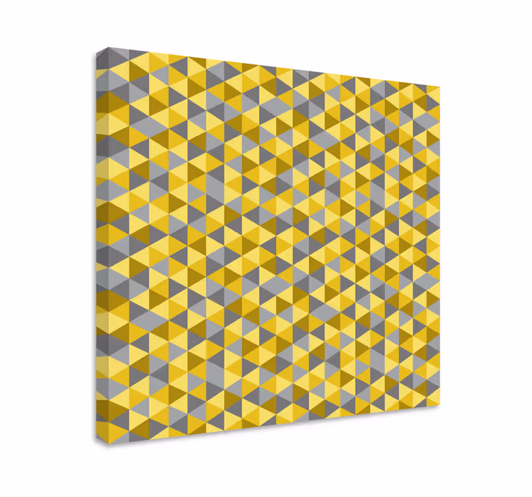Geometrisch driehoekensemble Geometrische canvas schilderij - TenStickers