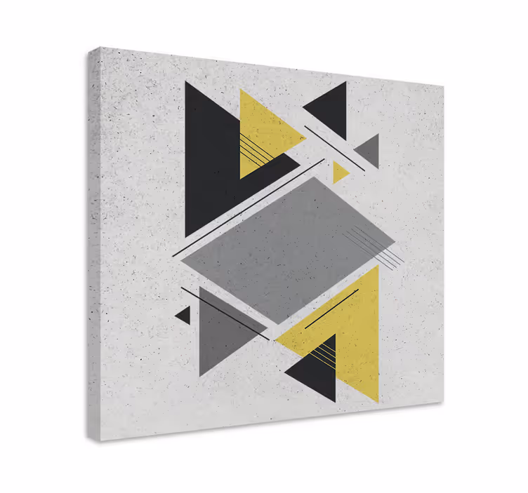 Geometrisch canvas schilderij geometrische vormen indeling - TenStickers