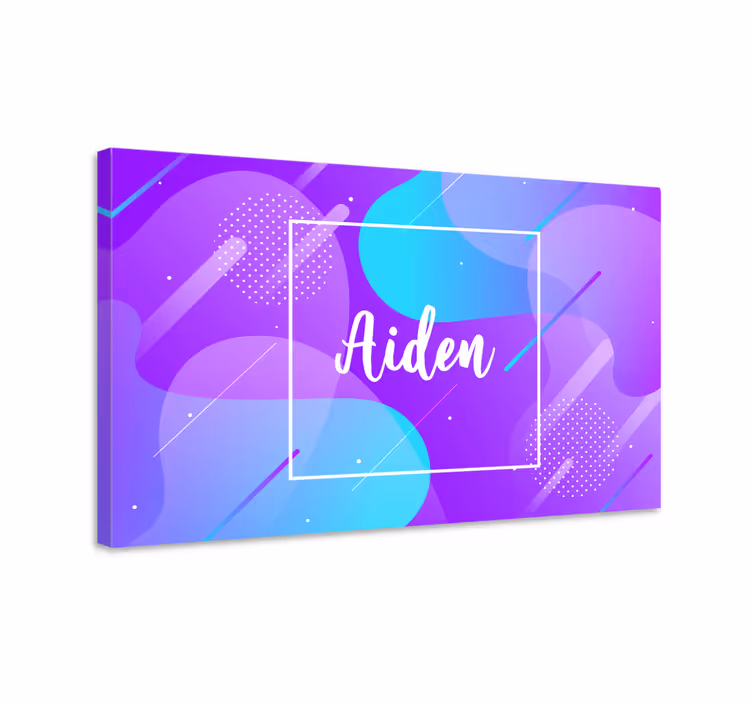 Alphabet canvas schilderij gepersonaliseerd naamontwerp - TenStickers