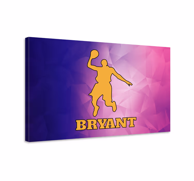 Canvas schilderij sporten energieke basketbal atleet - TenStickers
