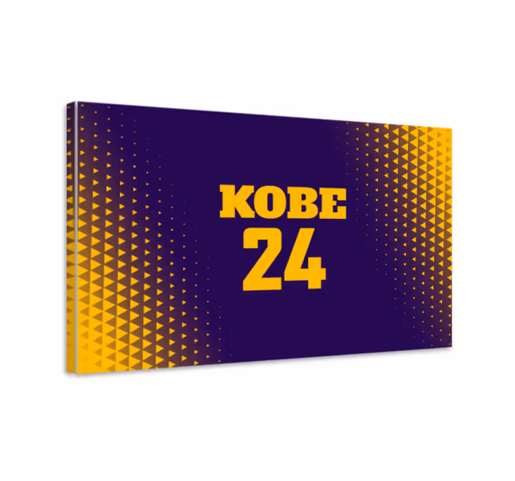 Canvas schilderij sporten kobe 24 ontwerp - TenStickers