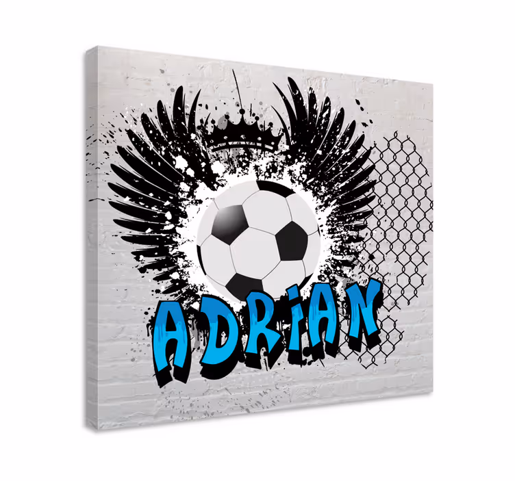 Canvas schilderij sporten voetbal geïnspireerd ontwerp - TenStickers