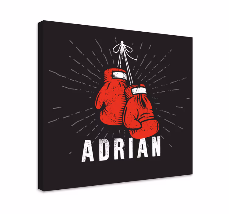 Canvas schilderij sporten bokshandschoenen display - TenStickers
