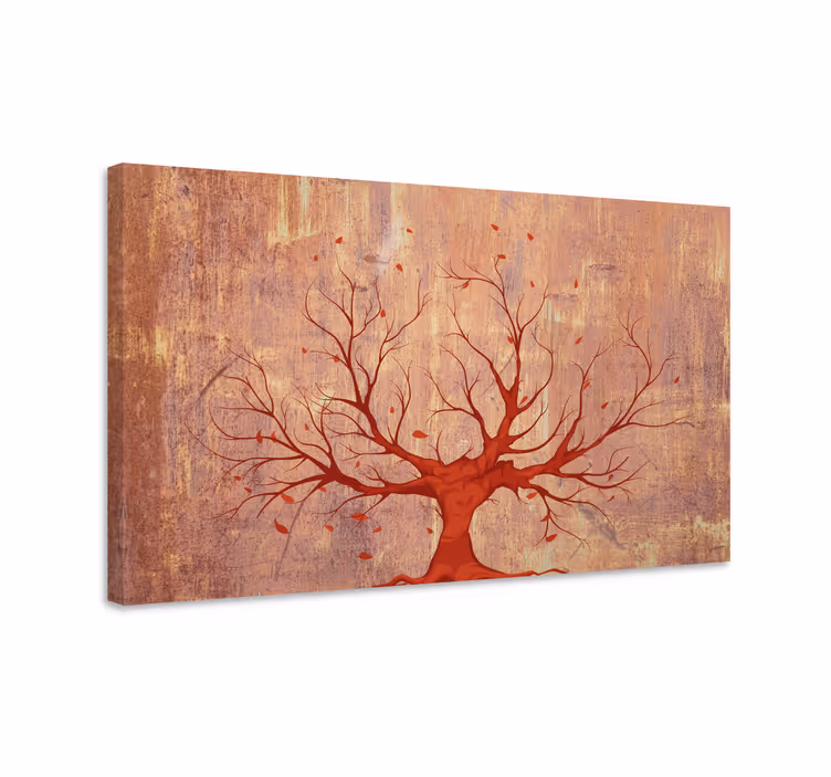 Canvas bomen herfst bladloze boom - TenStickers