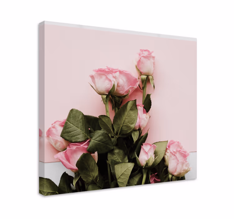 Canvas schilderij bloemen en planten rozenarrangement - TenStickers