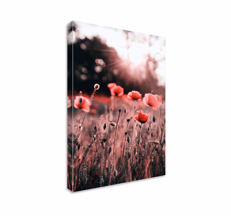 Canvas schilderij bloemen en planten poppenschoonheid - TenStickers
