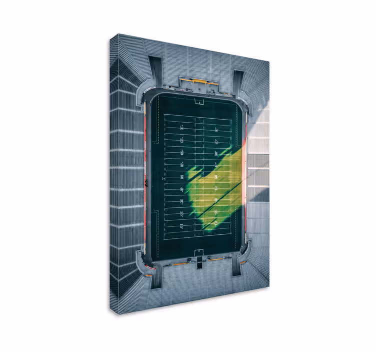 Luchtfoto stadion uitzicht canvas schilderij sporten - TenStickers