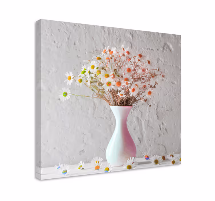 Boeket elegantie Canvas schilderij bloemen en planten - TenStickers