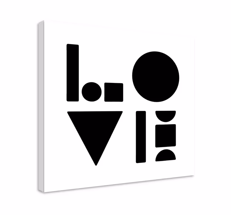 Geometrisch canvas schilderij vormen en figuren - TenStickers