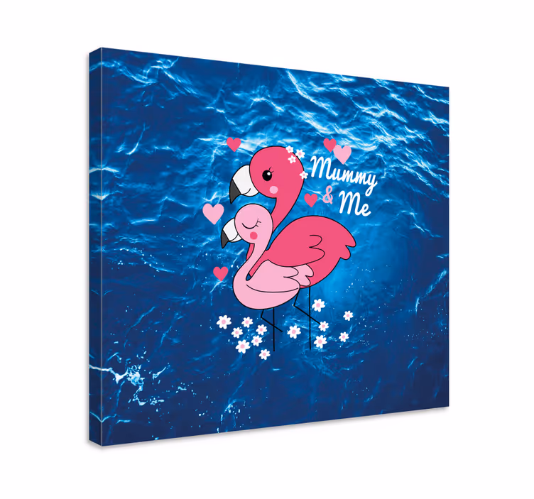 Canvas schilderij dieren liefdevolle vogels - TenStickers