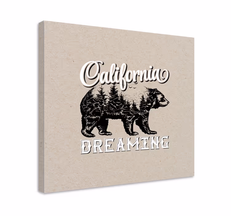 3d canvas schilderij california beer avontuur - TenStickers