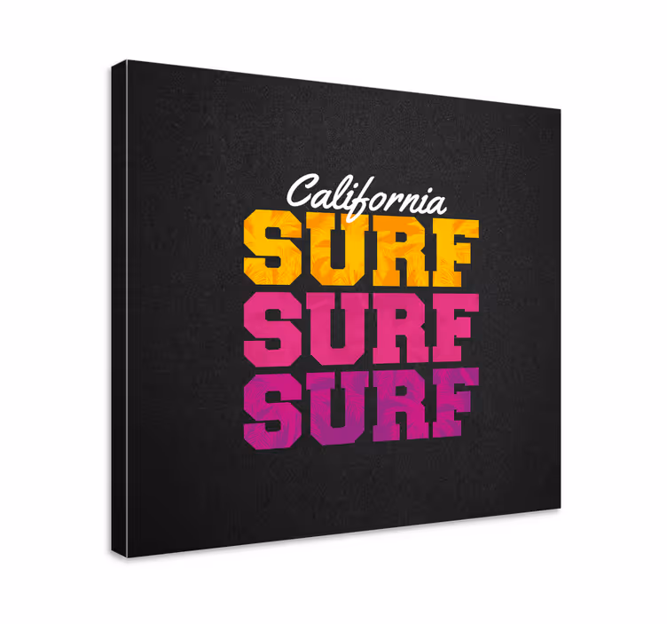 Canvas schilderij sporten california surfstijl - TenStickers