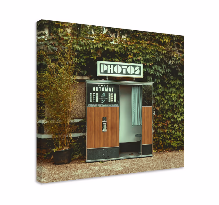 Videogames canvas schilderij vintage fotohokje - TenStickers