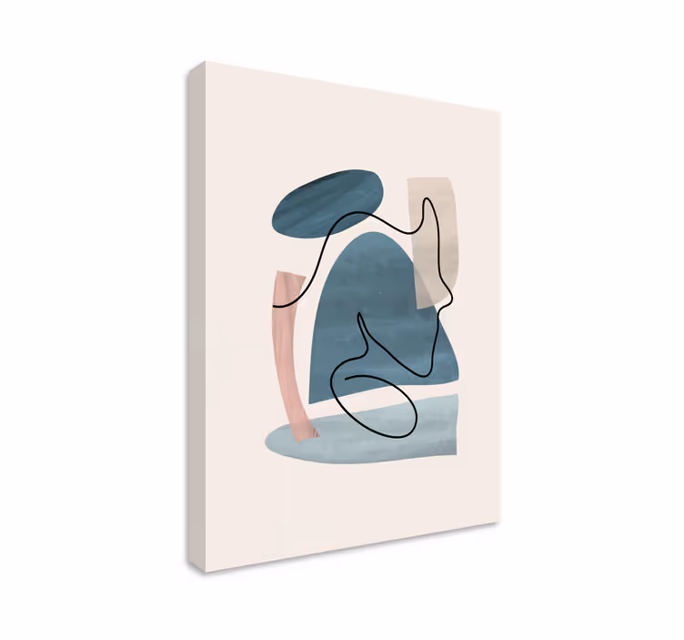 Canvas schilderij kantoor Elegante lithografie - TenStickers