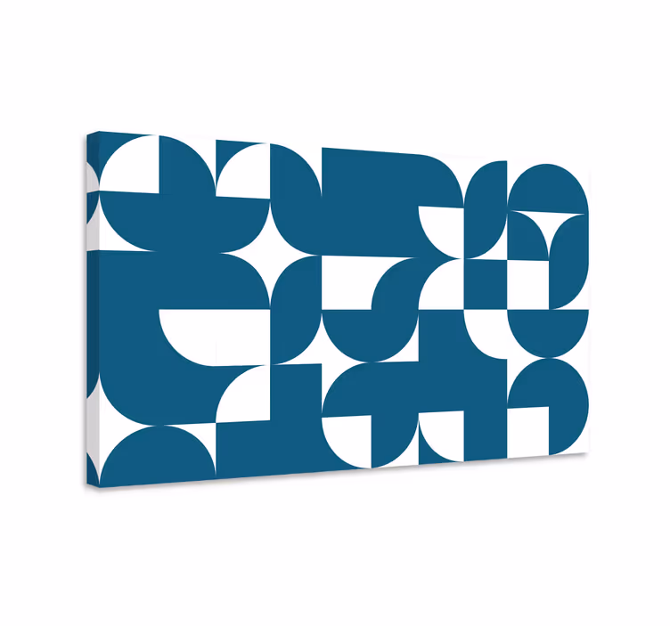 Geometrisch canvas schilderij hedendaagse vormfusie - TenStickers
