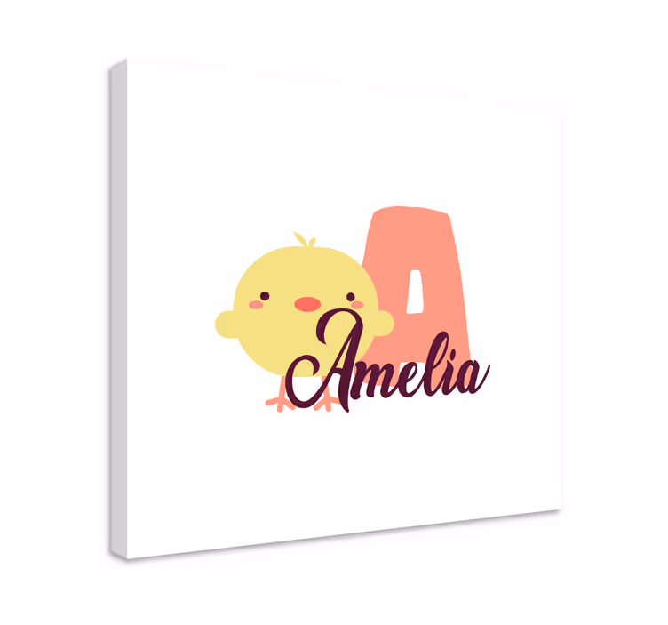 Canvas schilderij baby's schattig kippetje ontwerp - TenStickers