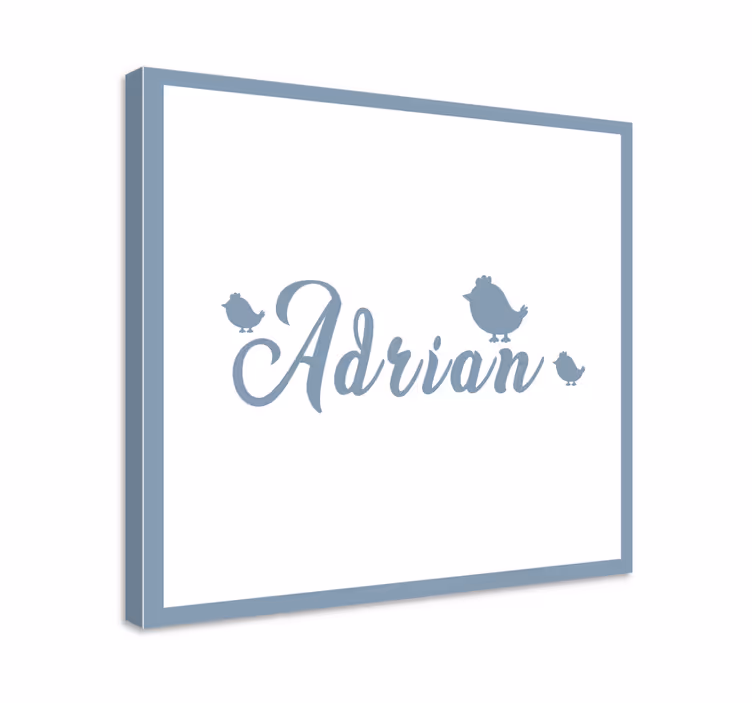 Alphabet canvas schilderij gepersonaliseerd naam kunstwerk - TenStickers