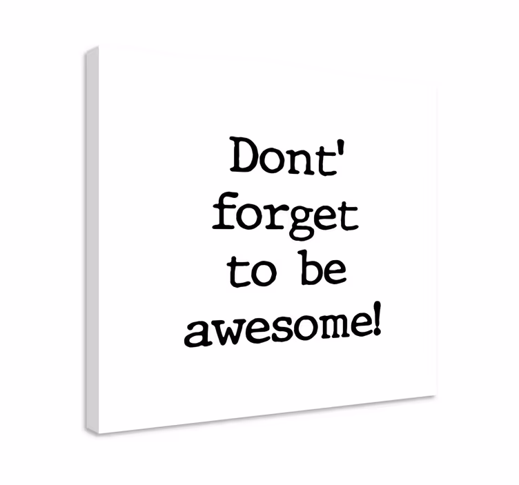 Canvas schilderij tekst motivational zin - TenStickers