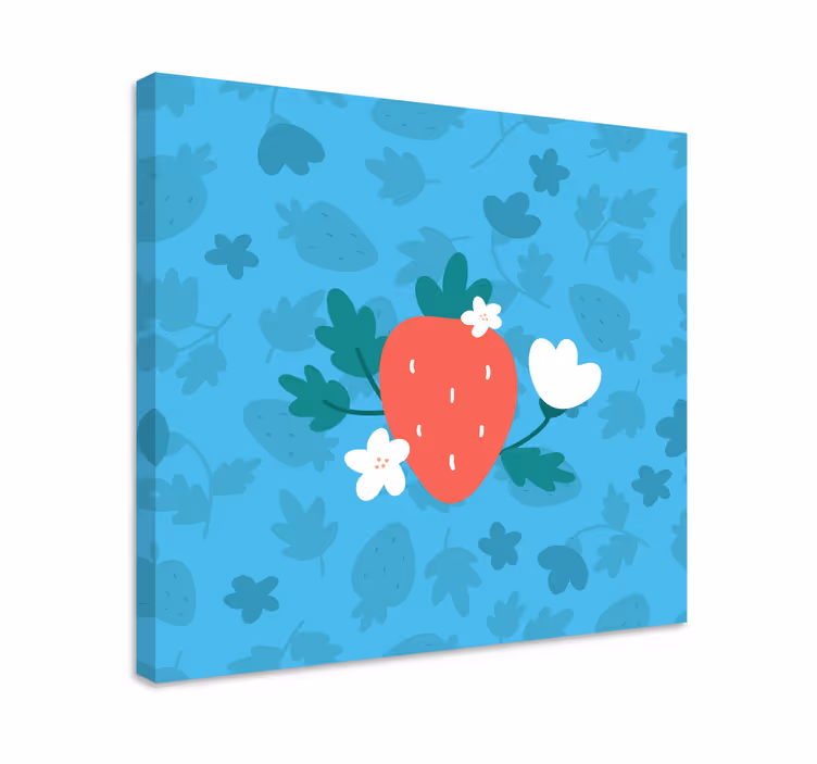 Canvas stilleven en fruit Bloemenpatroon en - TenStickers