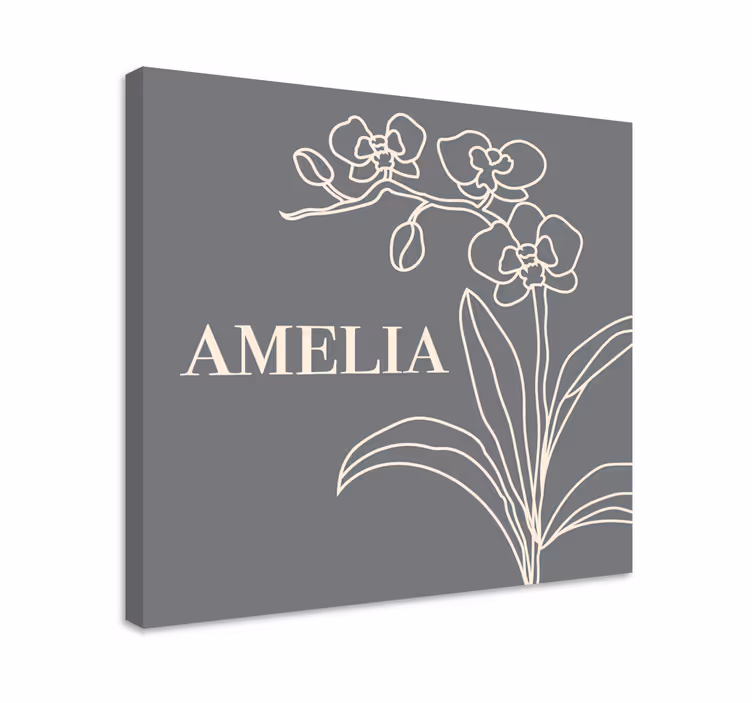 Canvas schilderij bloemen en planten stijlvol ontwerp - TenStickers