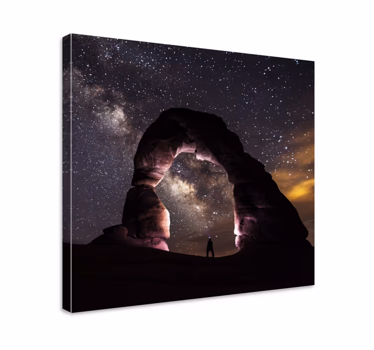 Canvas landschap sterrenhemel boog - TenStickers