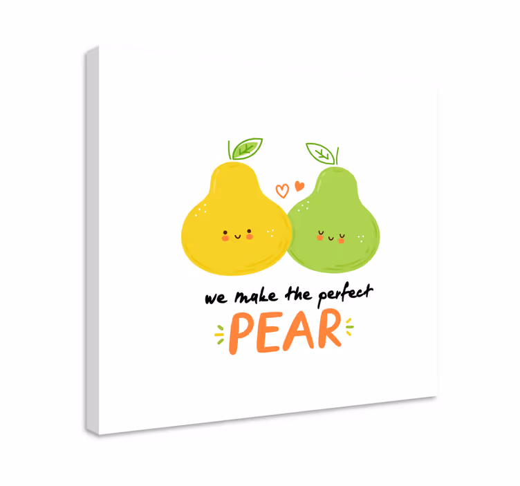 Canvas stilleven en fruit perfecte fruitcombinatie - TenStickers