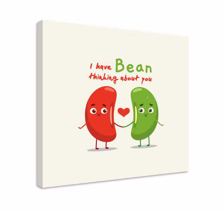 Liefdesbonen samen Canvas stilleven en fruit - TenStickers