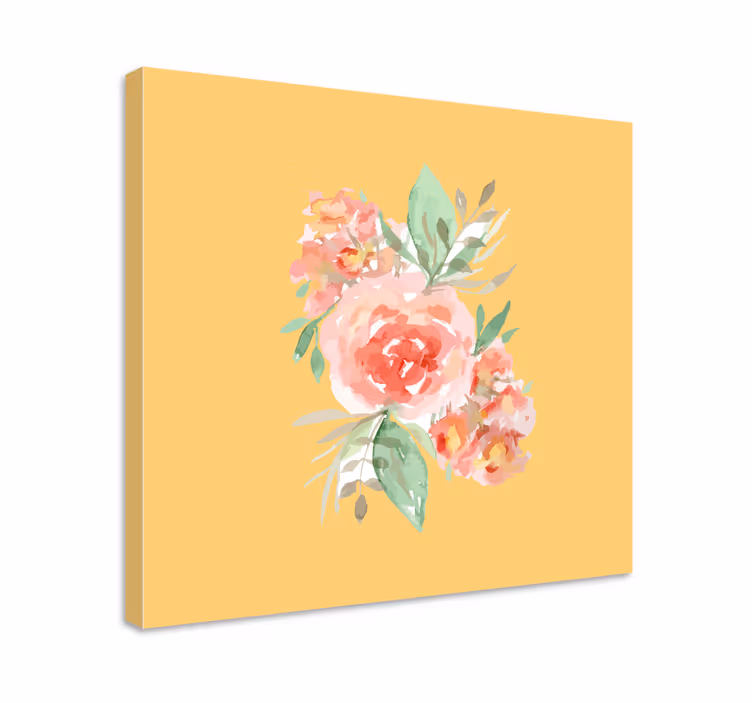 Canvas schilderij bloemen en planten boeketontwerp - TenStickers