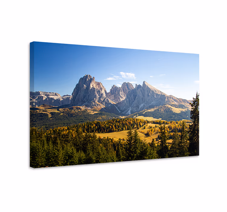 Canvas landschap grote berguitzicht - TenStickers