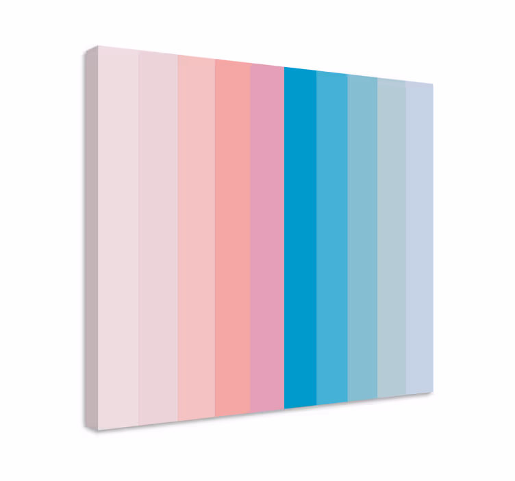 Ornament canvas schilderij zachte gradient tinten - TenStickers