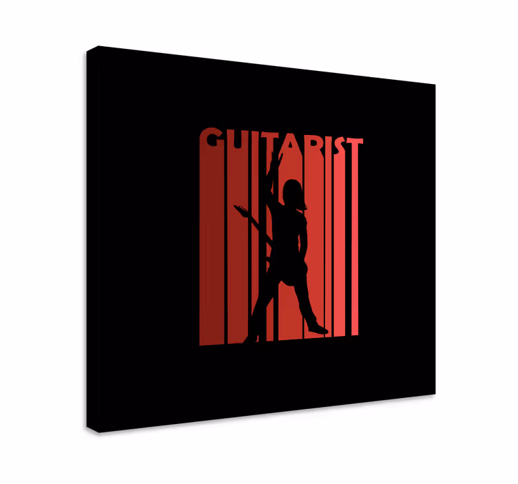 Canvas schilderij muziek silhouetterende performer - TenStickers
