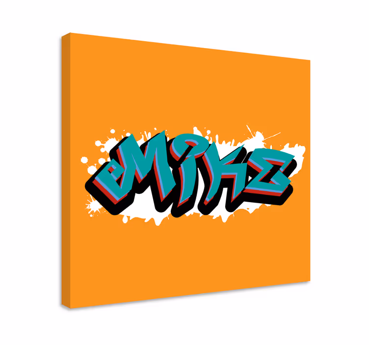 Alphabet canvas schilderij stijlvolle letterkunst - TenStickers