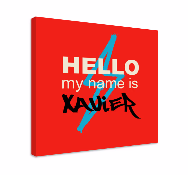 Alphabet canvas schilderij naam introductie kunst - TenStickers