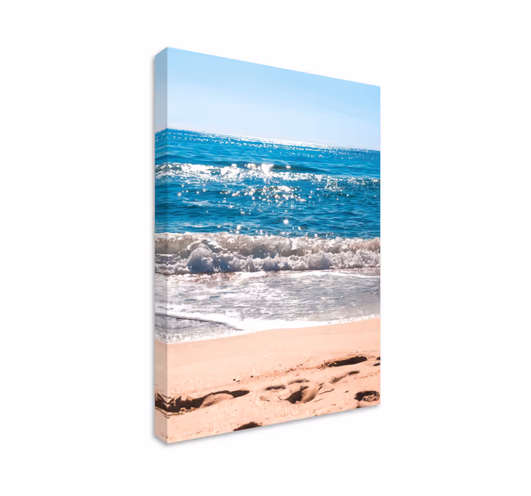 Canvas landschap zeezijde sereniteit - TenStickers