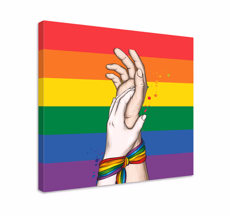Eenheid in verscheidenheid Canvas schilderij tekst - TenStickers