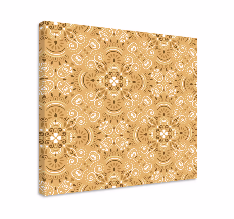 Ornament canvas schilderij verfijnd natuurlijk patroon - TenStickers