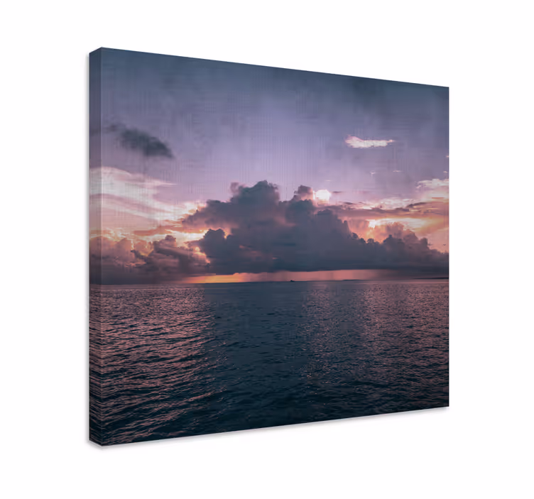 Canvas landschap vredige oceaan dusk - TenStickers