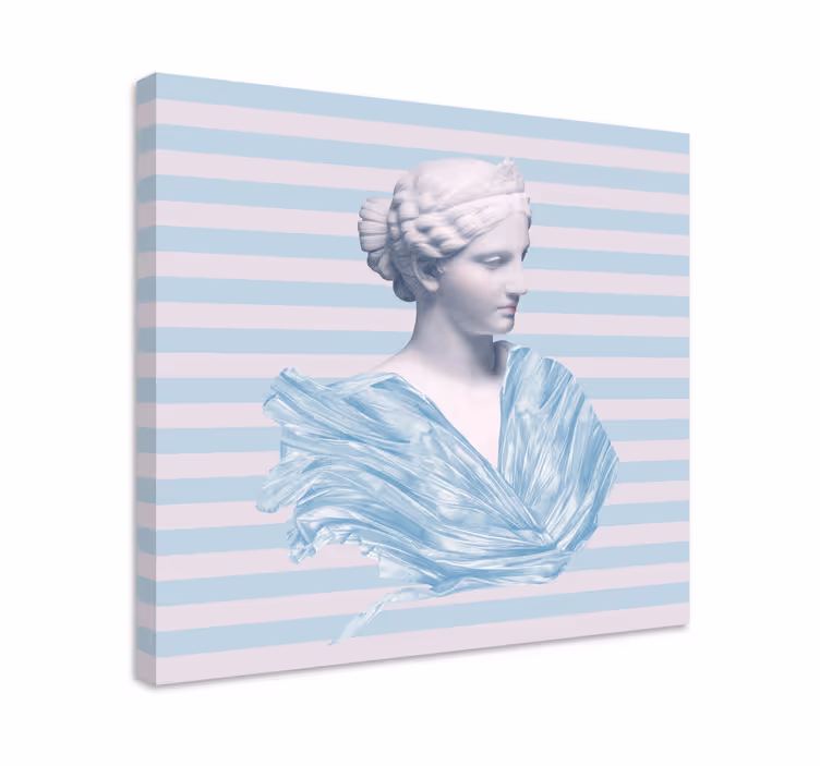 Canvas schilderij kunst klassieke figuren buste - TenStickers