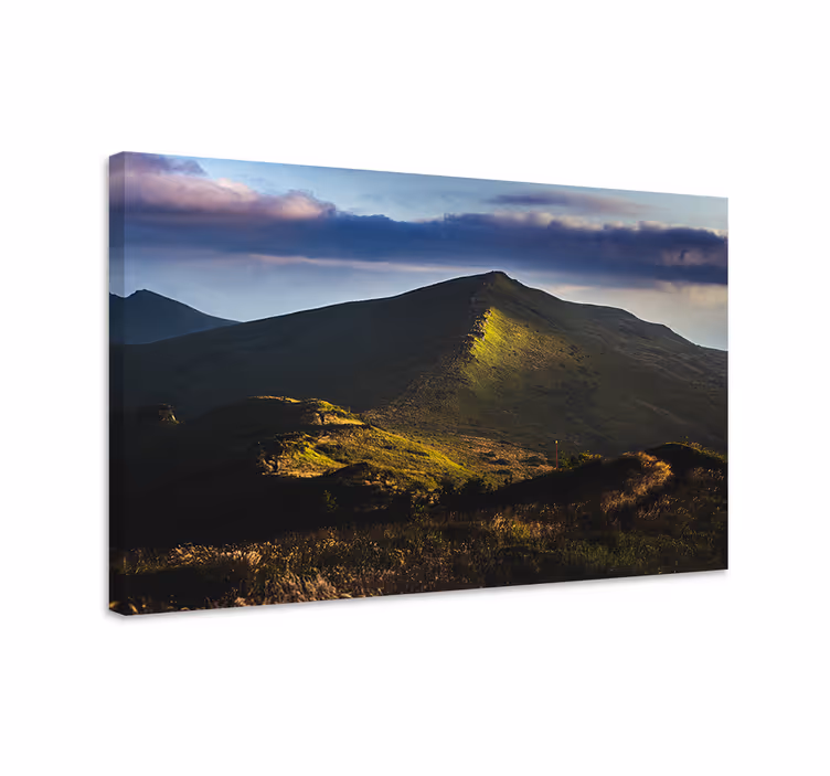 Canvas landschap bergtop uitzicht - TenStickers