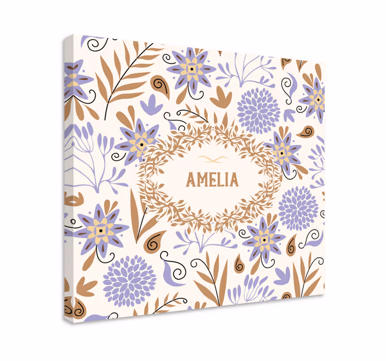 Canvas schilderij bloemen en planten bloesemontwerp - TenStickers
