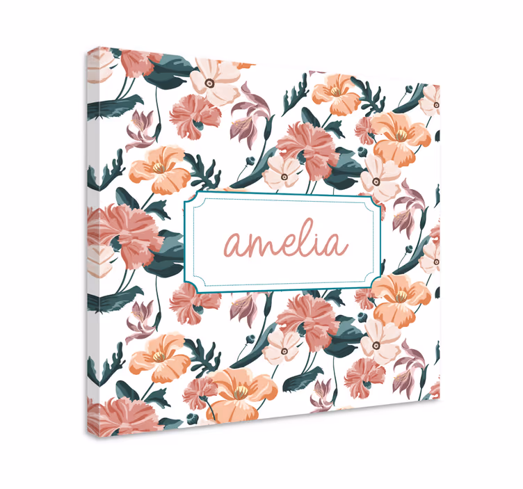 Canvas schilderij bloemen en planten op maat gemaakt - TenStickers
