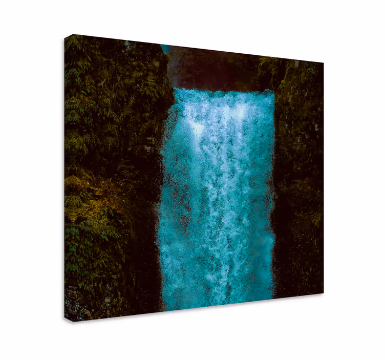 Canvas landschap majestueuze waterval cascade - TenStickers