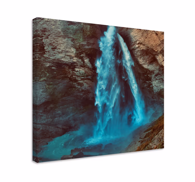 Canvas landschap waterval in cascades - TenStickers