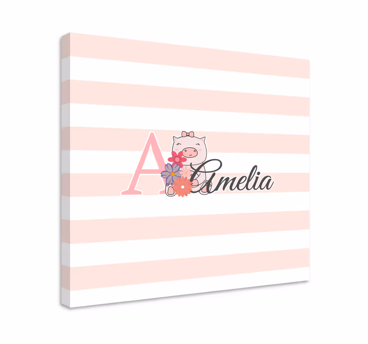 Canvas schilderij baby's speelse big - TenStickers