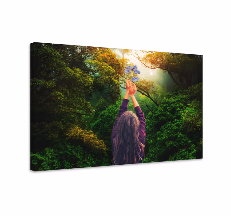 Sierlijke natuur omarmt Canvas landschap - TenStickers