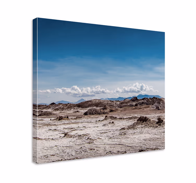 Uitgestrekt rotsachtig terrein Canvas landschap - TenStickers