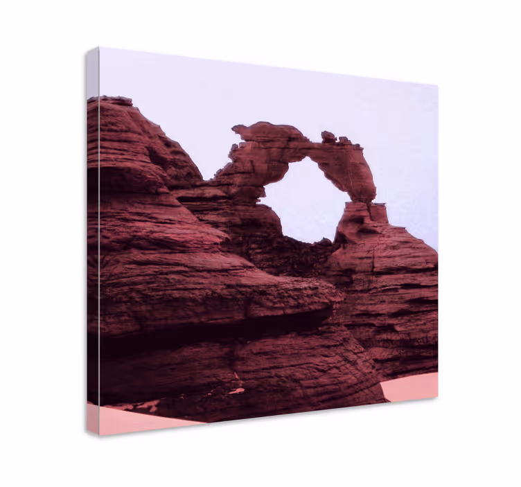 Canvas landschap natuurlijke rotsboog - TenStickers
